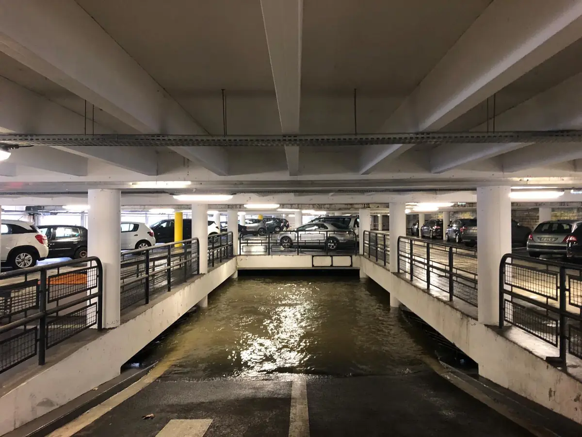 Pompage d'inondation dans les Yvelines